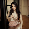 Women shoulder bag 027g poudre rose lifestyle
