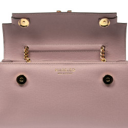 Women shoulder bag 041g pink pudra safiano