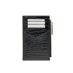 Portcard 209g croco patent black
