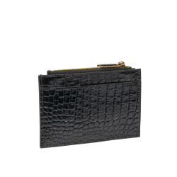 Portcard 209g croco patent black