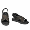 Men sandals 364 black combined