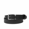 Men belt 71b black lucios+black perforat
