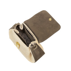 Women hand bag 042g bufo taupe