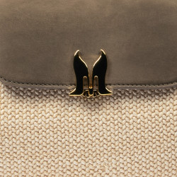 Women hand bag 043g bufo taupe