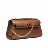 Women shoulder bag 041g brown cognac