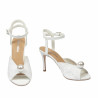 Women sandals 1351 satin white