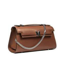 Women shoulder bag 041g 01 brown cognac