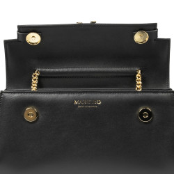 Women shoulder bag 041g black napa