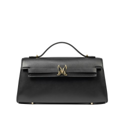 Women shoulder bag 041g black napa