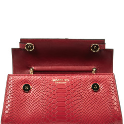 Women shoulder bag 041g croco red