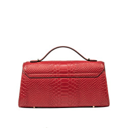 Women shoulder bag 041g croco red