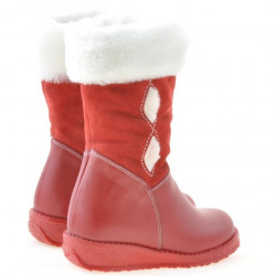 Small children knee boots 24c red combined