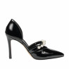 Women stylish, elegant shoes 1350 patent black