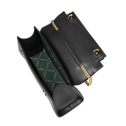 Women shoulder bag 041g black napa