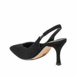 Women sandals 1343 black velour