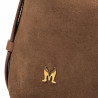 Women hand bag 037g suede brown