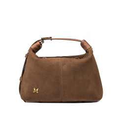 Women hand bag 037g suede brown
