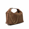 Women hand bag 037g suede brown
