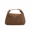 Women hand bag 037g suede brown
