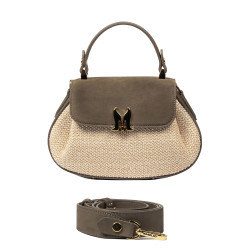 Women hand bag 043g bufo taupe