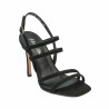Women sandals 1345 black velour