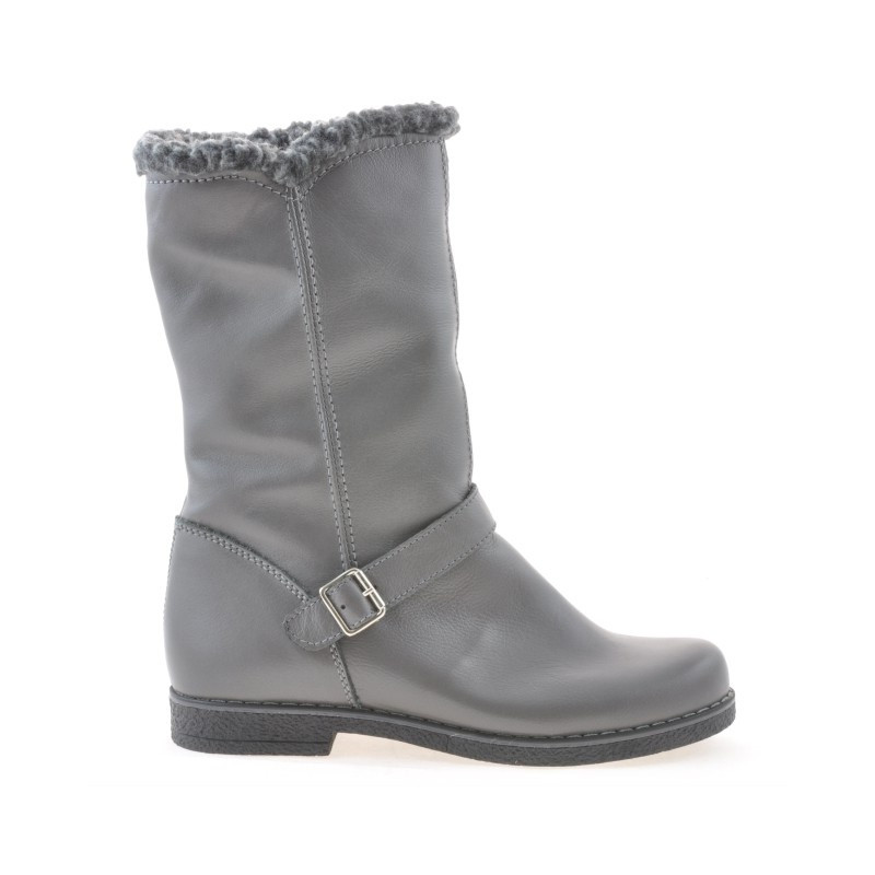 Women knee boots 3247 biz gray