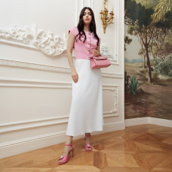 Women shoulder bag 041g pink barbie lifestyle