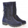 Children knee boots 3208 indigo velour