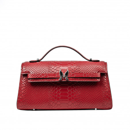 Women shoulder bag 041g 01 croco red
