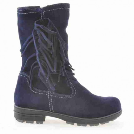 Children knee boots 3208 indigo velour
