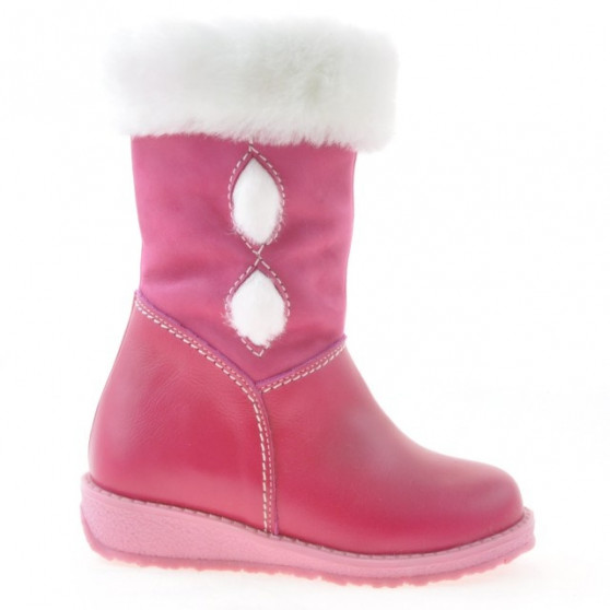 Small children knee boots 24c pink combined