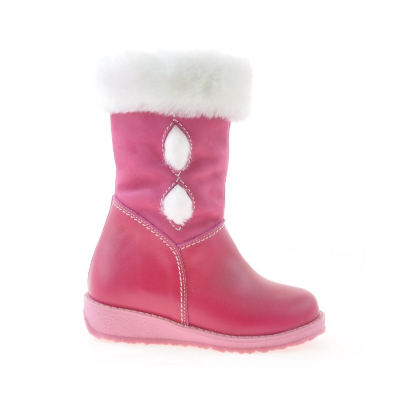 Small children knee boots 24c pink combined
