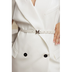 Women belt 42-1m biz white