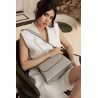 Women shoulder bag 040g 01 gray perlat