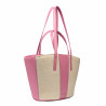 Women beach bag 044g 01 pink barbie+rafie