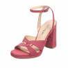 Women sandals 1347 pink velour