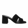 Women sandals 1348 black velour
