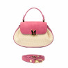 Women hand bag 042g suede pink zmeura+rafie