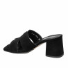 Women sandals 1348 black velour