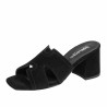 Women sandals 1348 black velour