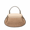 Women hand bag 042g latte+rafie caramel