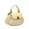 Women hand bag 042g butter yellow+rafie