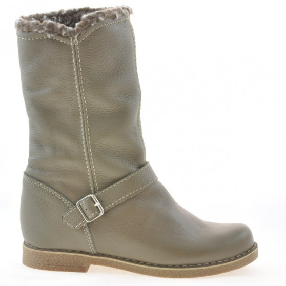 Women knee boots 3247 biz kaki