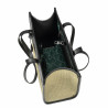 Women beach bag 045g 01 black napa+rafie sand olive