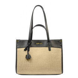 Women beach bag 045g black napa+rafie