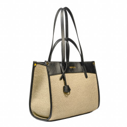 Women beach bag 045g black napa+rafie