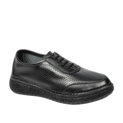 Women loafers, moccasins 6090m black