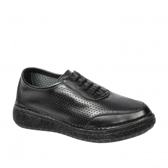 Women loafers, moccasins 6090m black