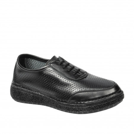 Women loafers, moccasins 6090m black