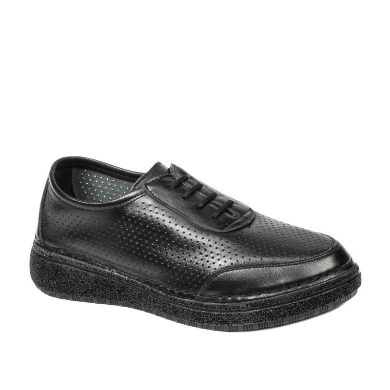 Women loafers, moccasins 6090m black